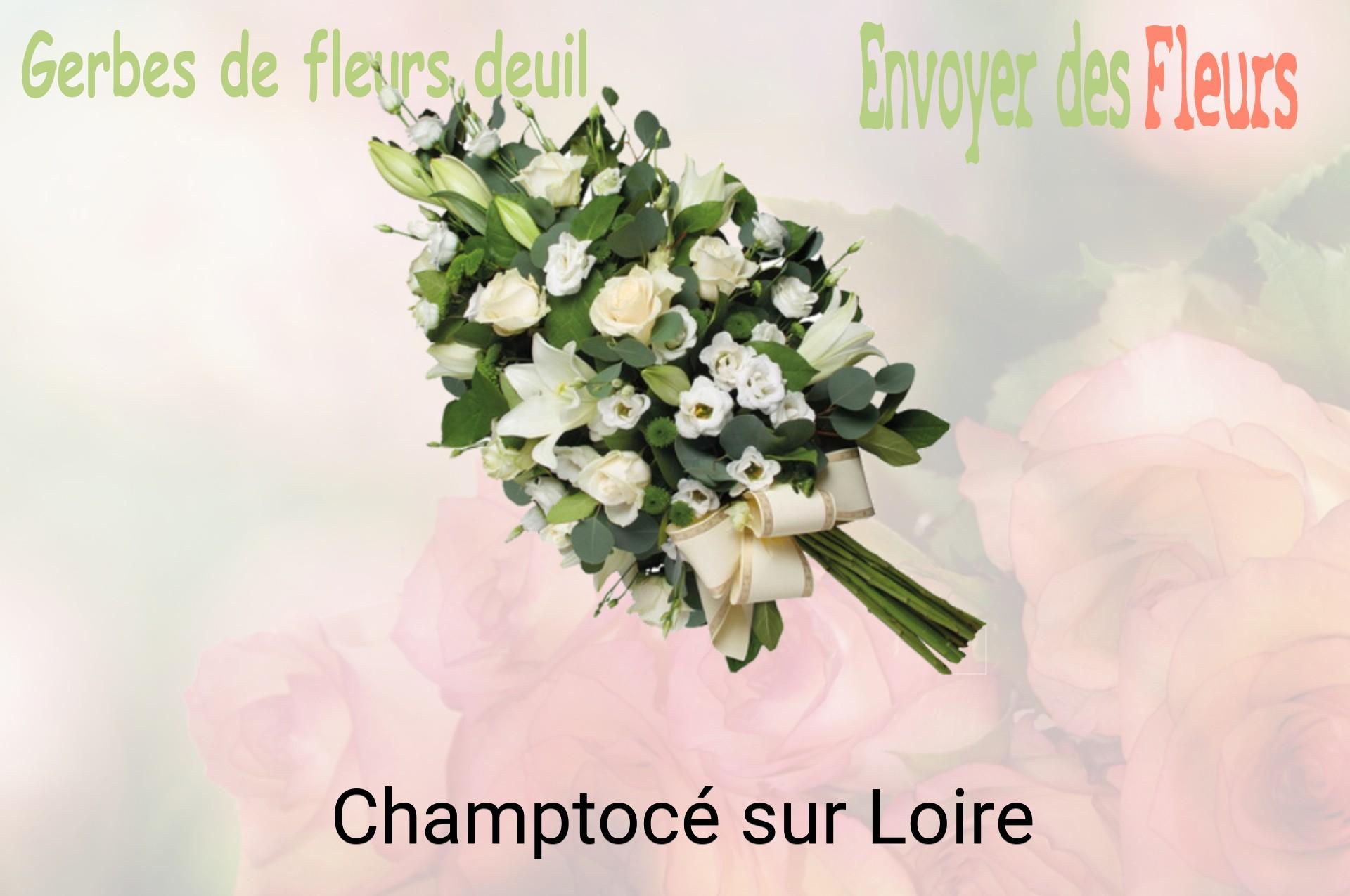 Gerbe de fleurs de deuil livrée à Champtocé-sur-Loire
